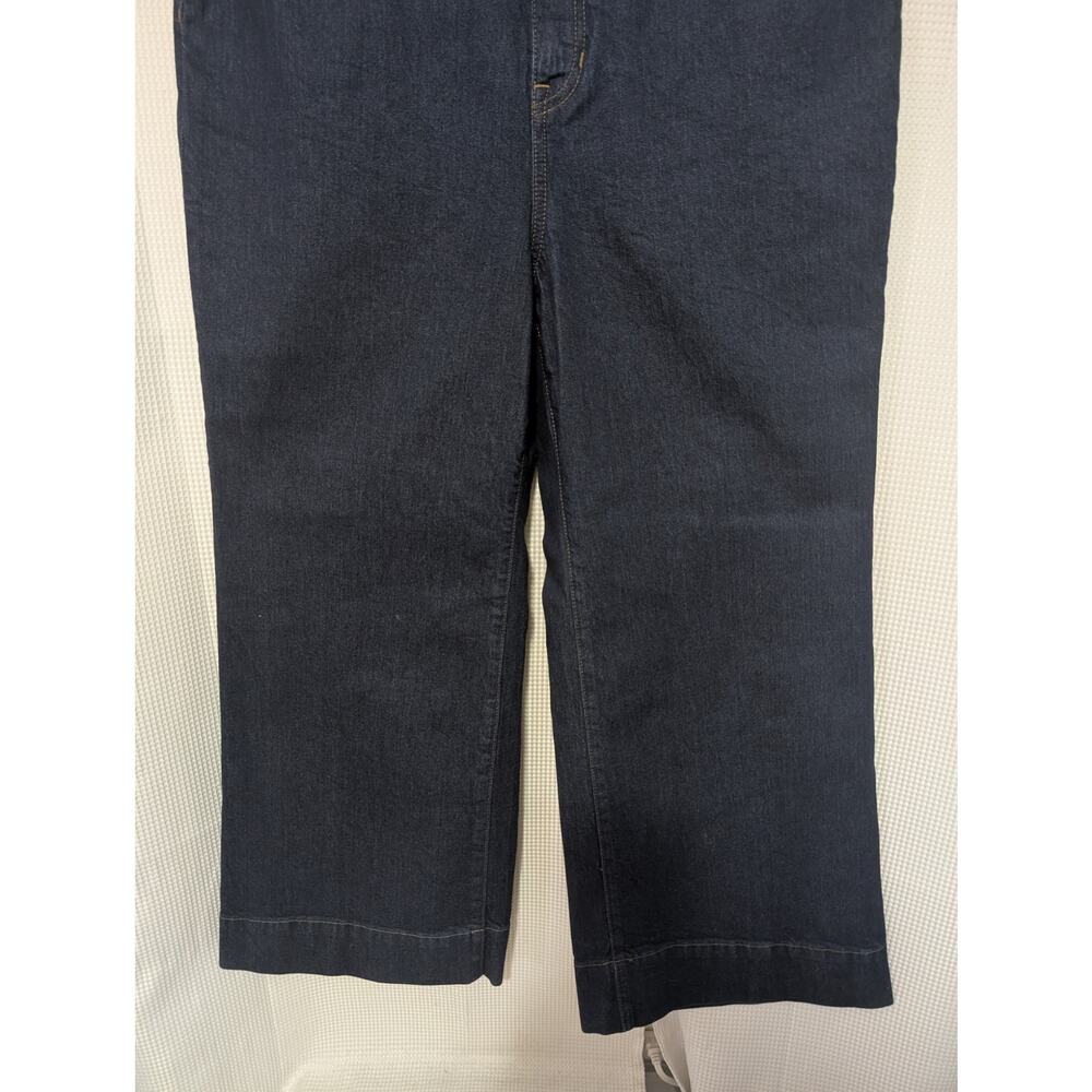 NWT! J. CREW! DEEP BLUE DENIM "'96 DENIM TROUSER" WIDE LEG, 5 POCKET JEANS! 14P - Picture 4 of 14